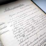 Manuscris vechi de 100 de ani – Planuri de lecții scrise de o învățătoare, cu o caligrafie perfectă 0