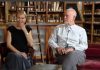 American actor John Malkovich and Lithuanian actress Ingeborga Dapkūnaitė la Biblioteca Astra Sibiu